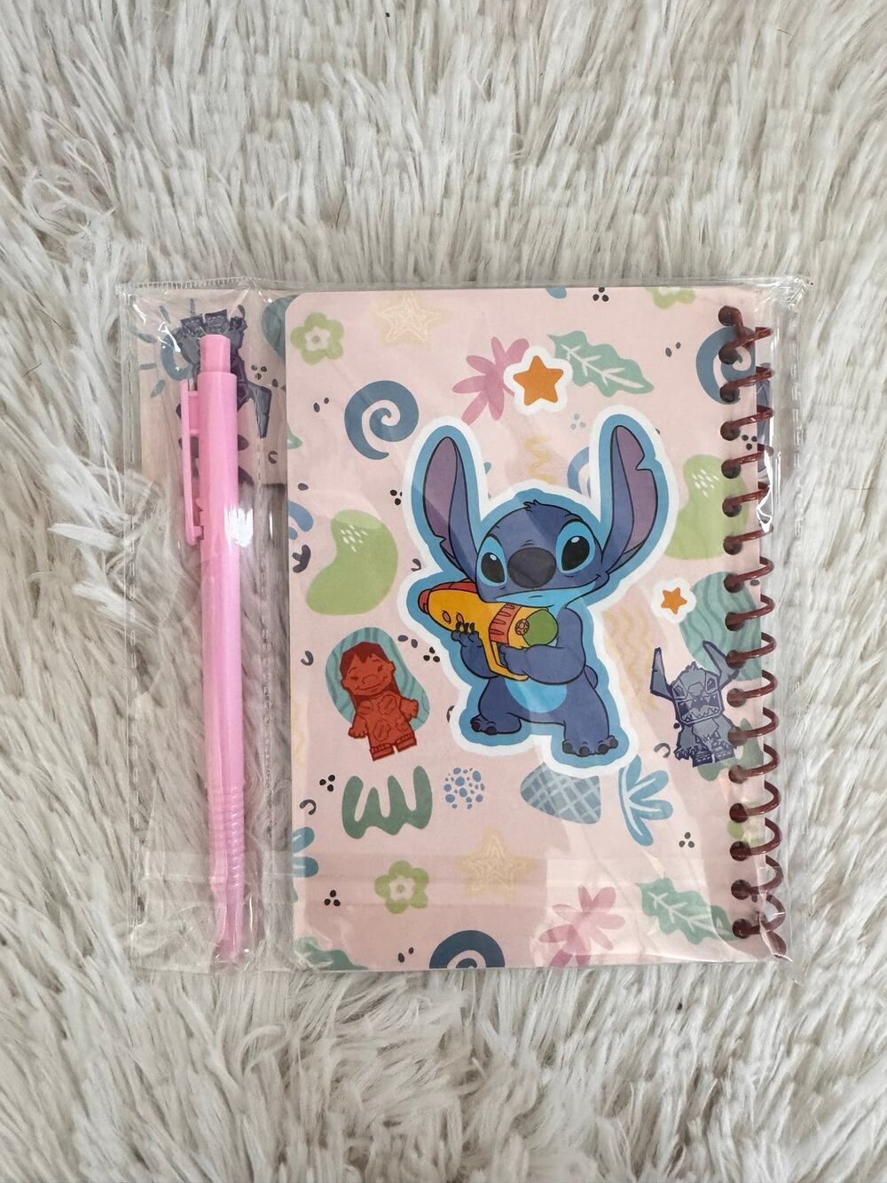 Disney Stitch Stationery Set spiral notebook with Pen size A6